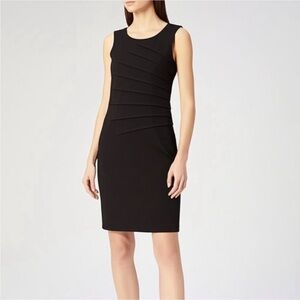 Calvin Klein Black Ribbed Sheath Mini Dress Size 2